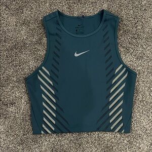 Nike Women's Dark Teal Crop Top